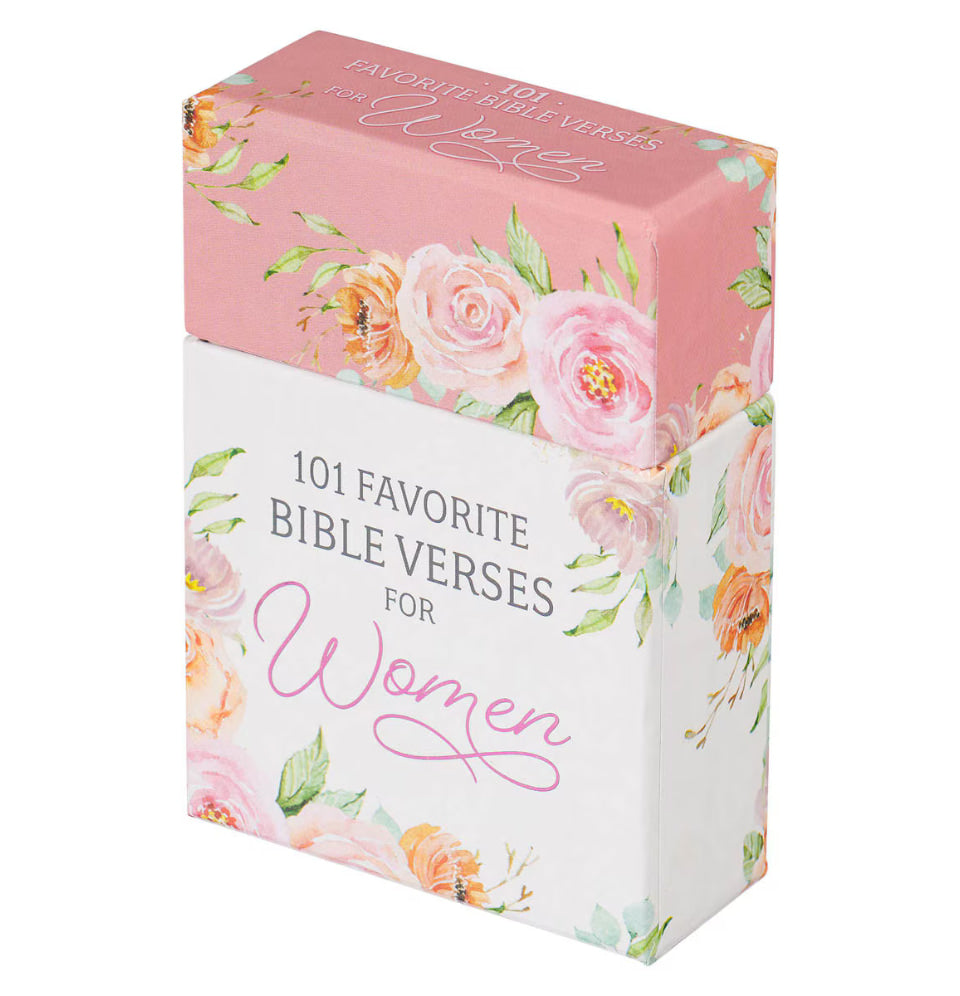 101 Favorite Bible Verses for Women Pink Floral Box of Blessings