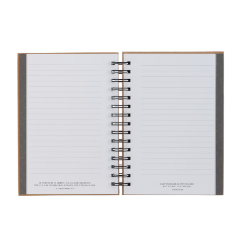 Trust in the Lord Cork-brown Large Wirebound Journal - Proverbs 3:5