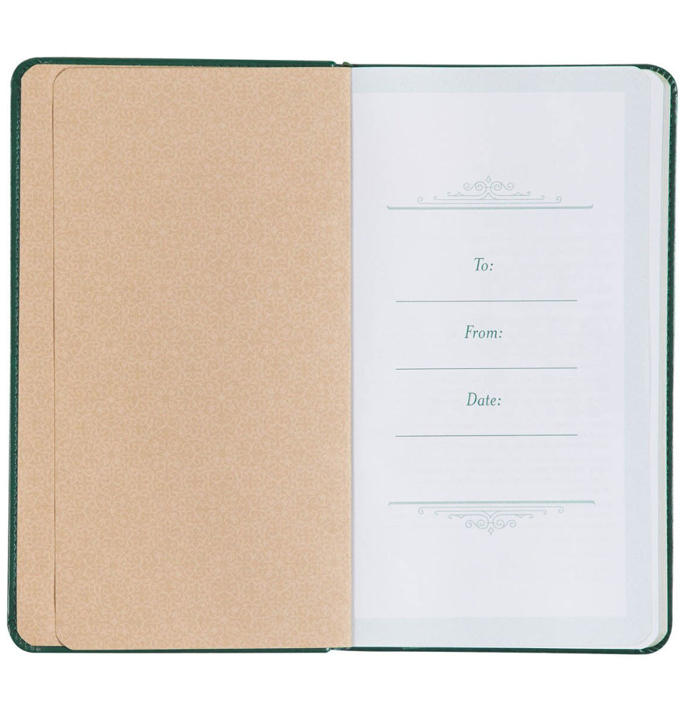 199 Favorite Bible Verses for Graduates Green Faux Leather Gift Book