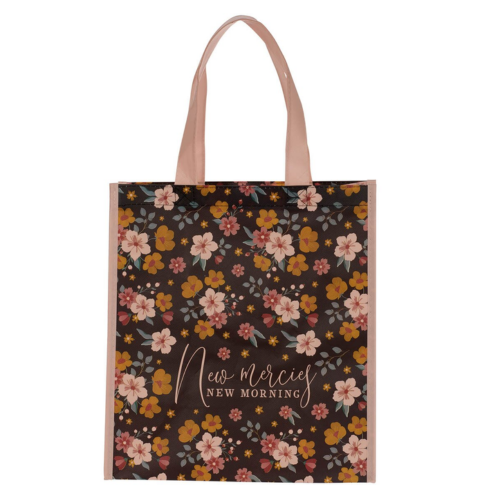 New Mercies New Morning Non-Woven Coated Tote Bag