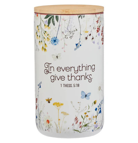 Premium Pillow Case + Give Thanks Ceramic Gratitude Jar Bundle