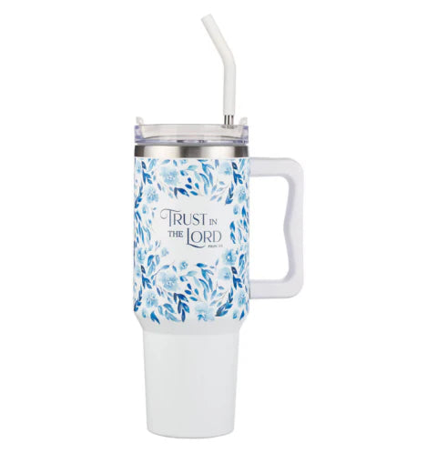 Jesus Always on my Mind Cap + Trust in the Lord Blue Tumbler Bundle