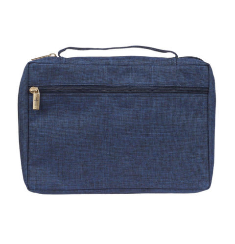 Done in Love Navy Floral Value Bible Case - 1 Corinthians 16:14