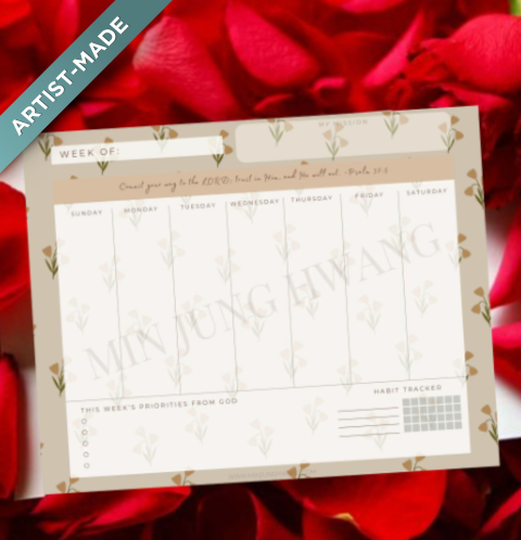 Digital Weekly Planner by Min Jung Hwang