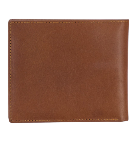 Seek First the Kingdom Saddle Tan Genuine Leather Wallet - Matthew 6:33
