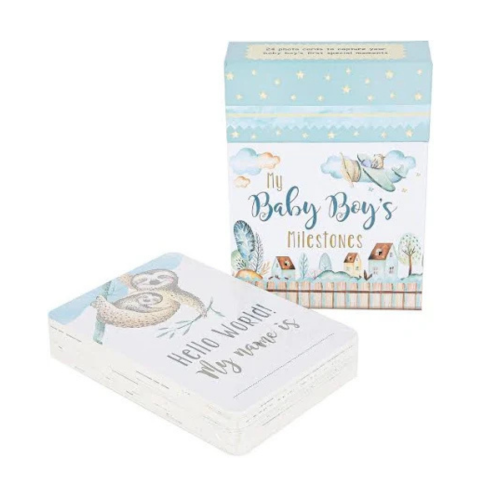My Baby Boy's Milestone Cards