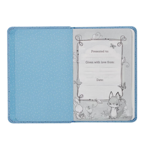 Blue Faux Leather NLT New Testament Keepsake Bible for Boys