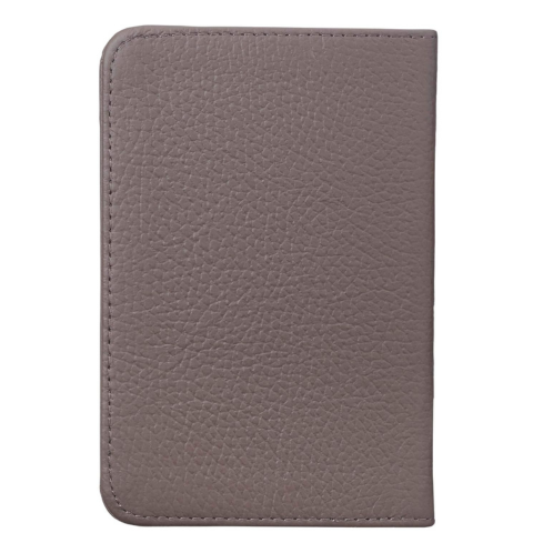 Grace Taupe Gray Pocket-sized Full Grain Leather Journal - Ephesians 2:8-9