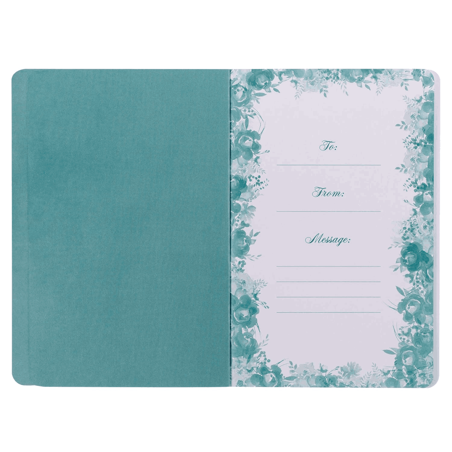 Living a Hope-Filled Life Blue Floral Softcover Devotional