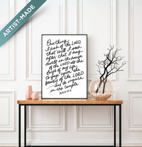 Hand-Lettered Scripture Prints