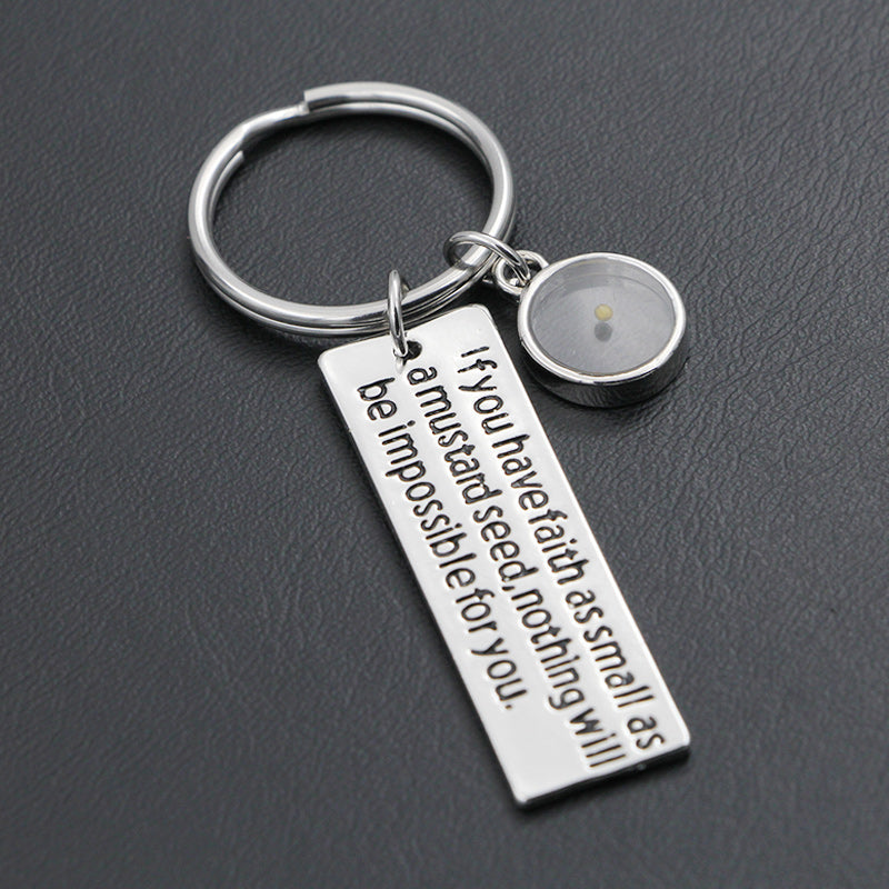 Mustard Seed Key Chain