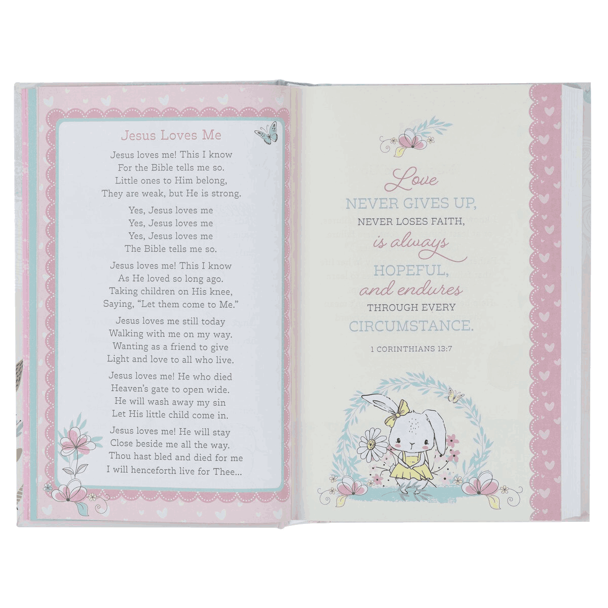 Blush Pink Hardcover NLT Keepsake Bible for Girls