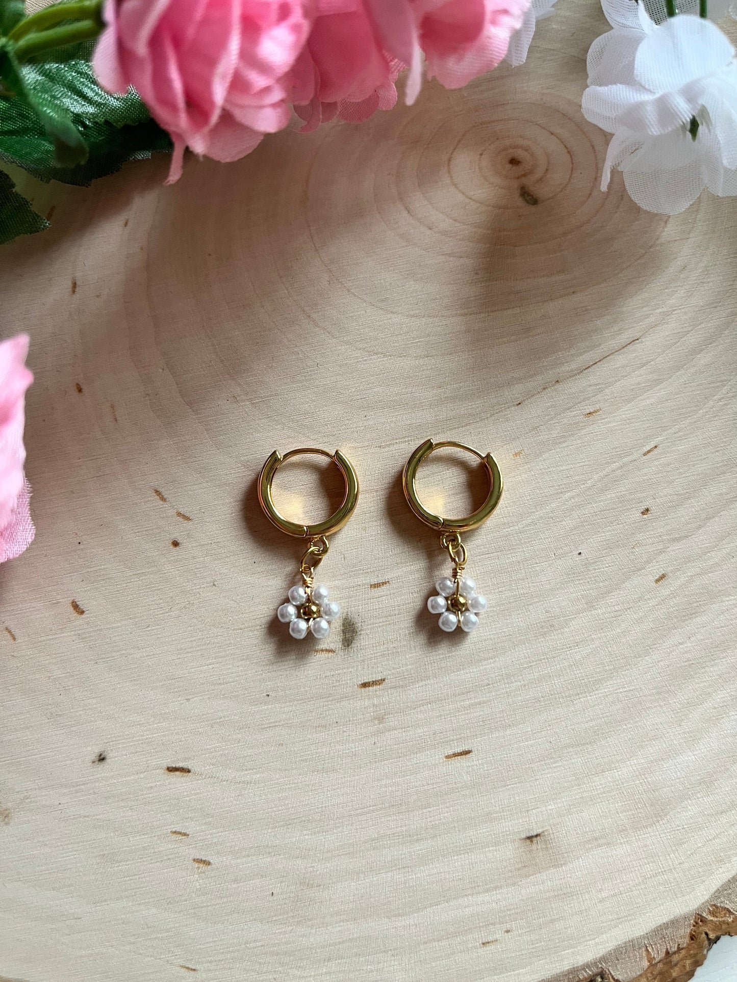 Gold Floral Huggies