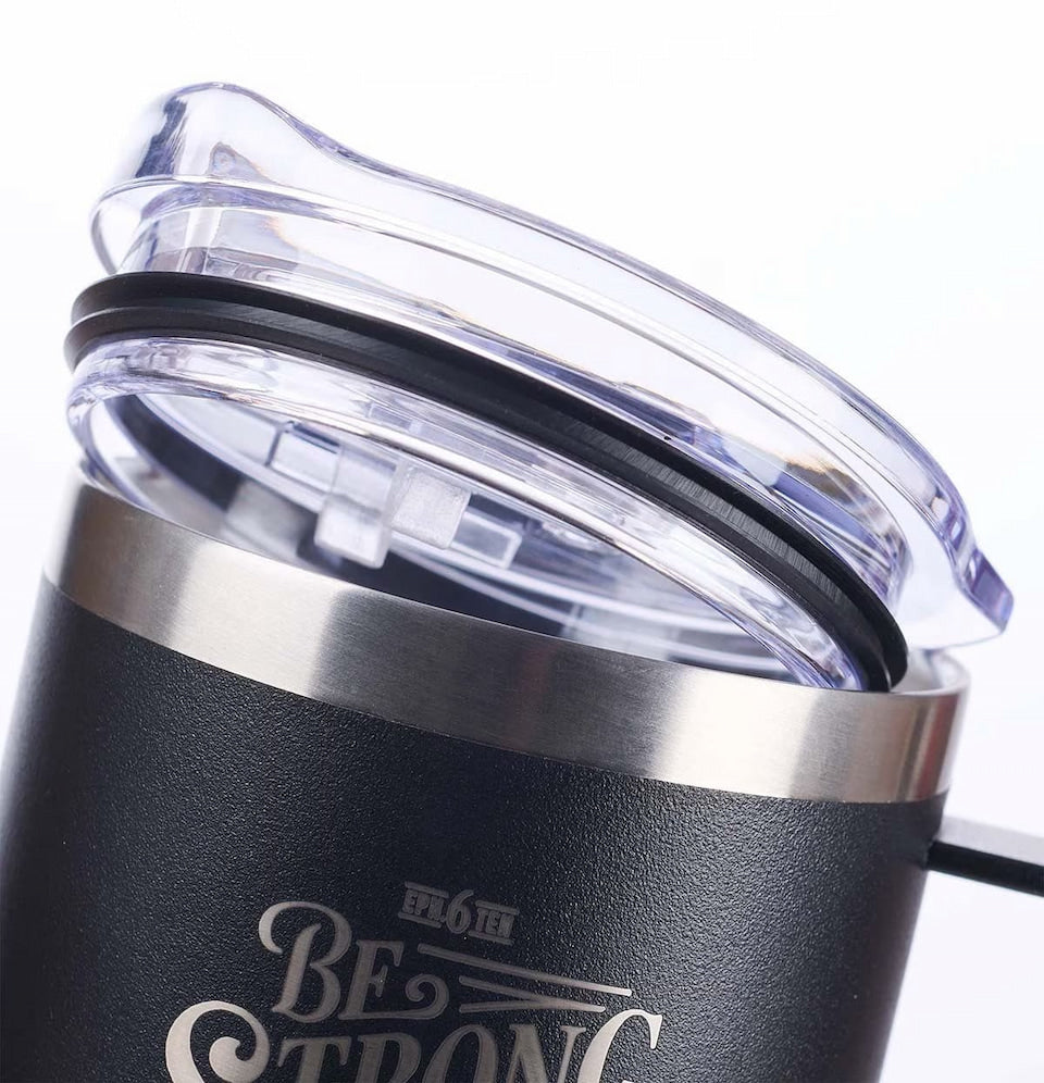 Be Strong in the LORD Camp Style Stainless Steel Mug - Ephesians 6:10