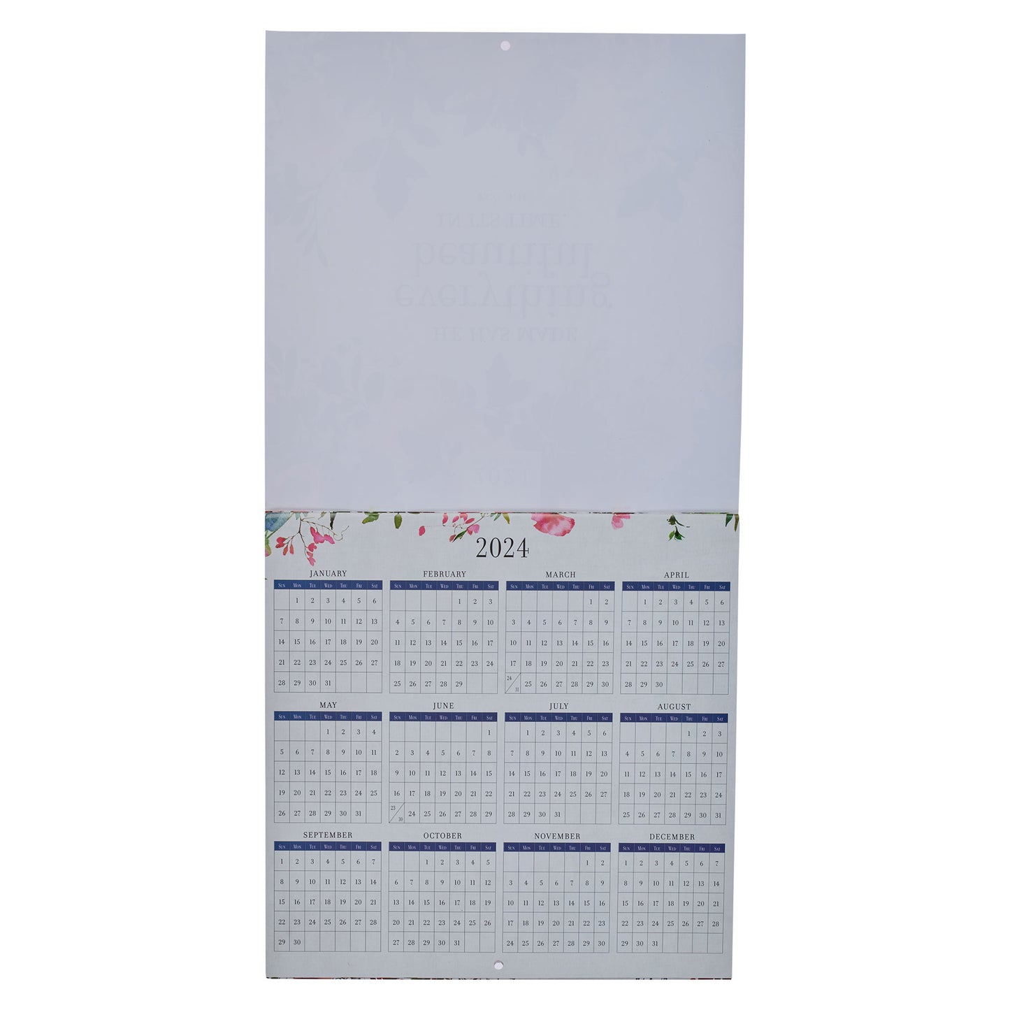 2024 Everything Beautiful Floral Wall Calendar