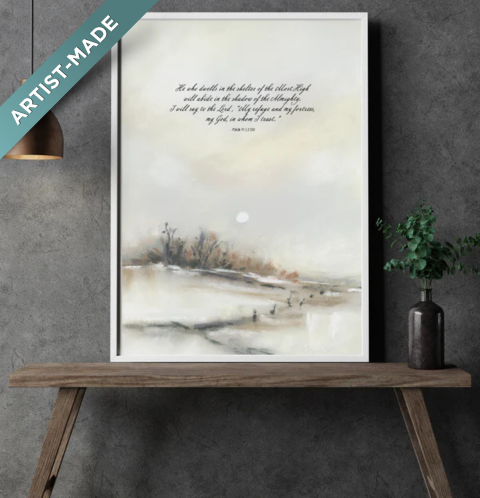 Soft Pastel Landscape - Giclee Fine Art Print