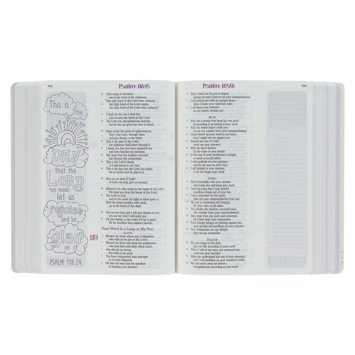 Pink Flexcover My Creative Bible for Girls - ESV Journaling Bible