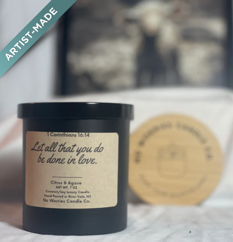Coconut/Soy Luxury Candle - 1 Corinthians 16:14 (Love/Citrus Agave)