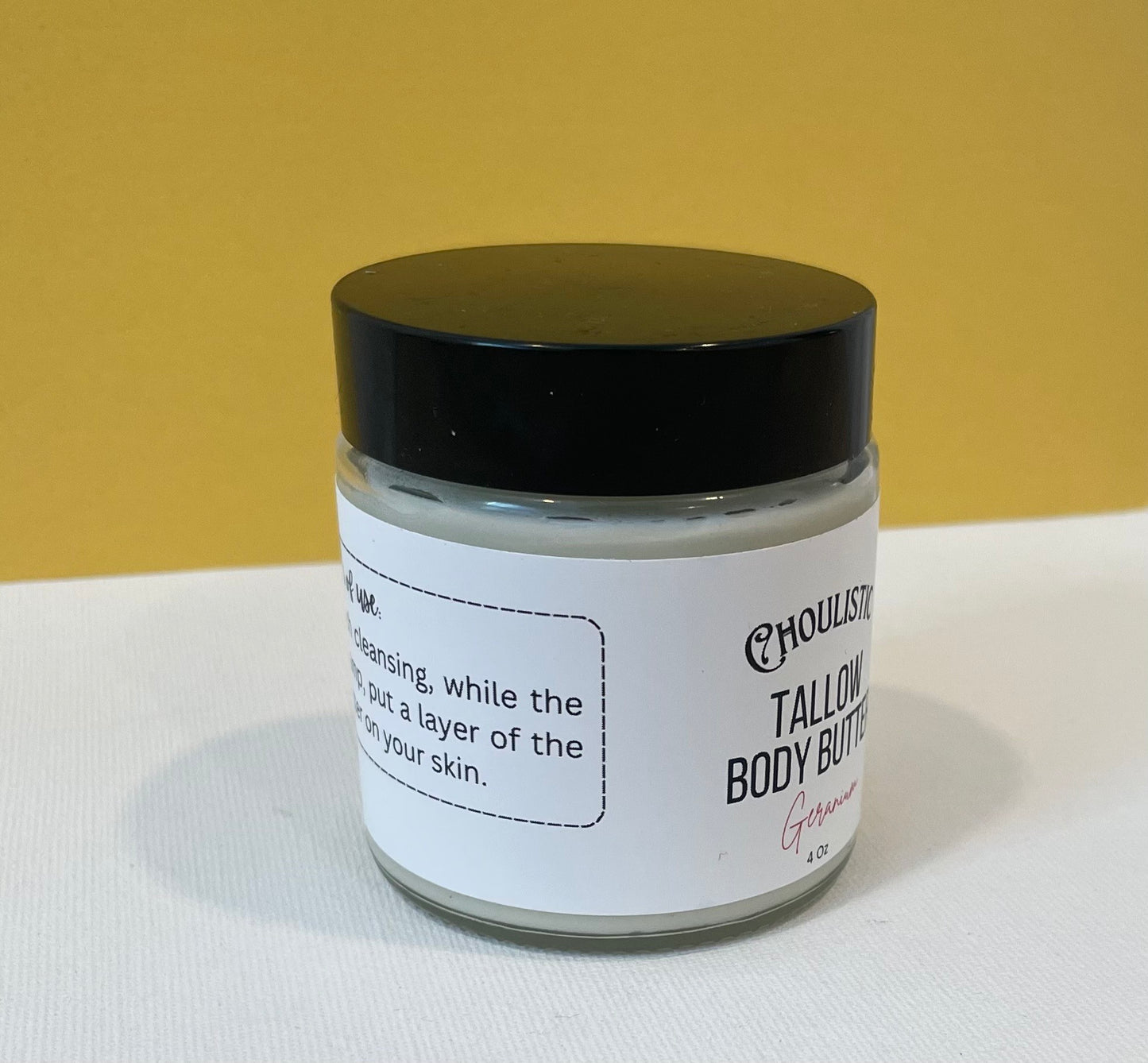 Choulistic Geranium Tallow Cream