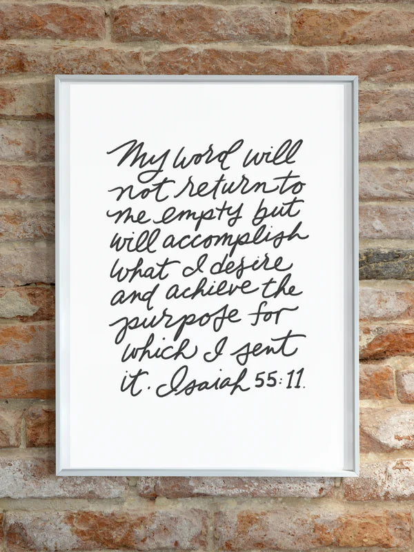 Hand-Lettered Scripture Prints