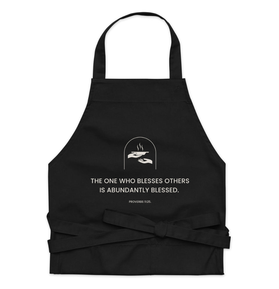 Proverbs 11:25 Organic Cotton Apron