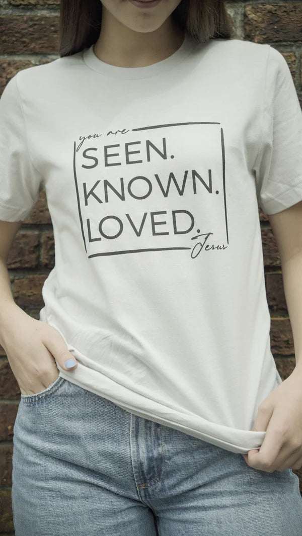 Seen.Known.Loved. SS Tee - Silver/Grey