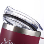 Be Strong & Courageous Very Berry Camp Style Stainless Steel Mug Joshua 1:9
