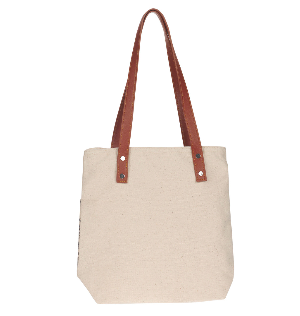 Amazing Grace Natural Canvas Tote Bag 2 Corinthians 12:9