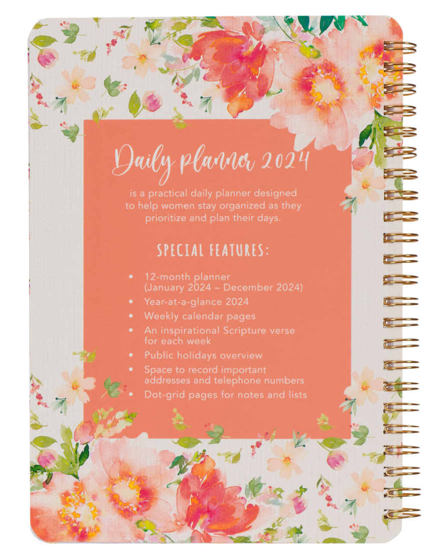 2024 Be Still and Know Wirebound Weekly Planner Psalm 46:10