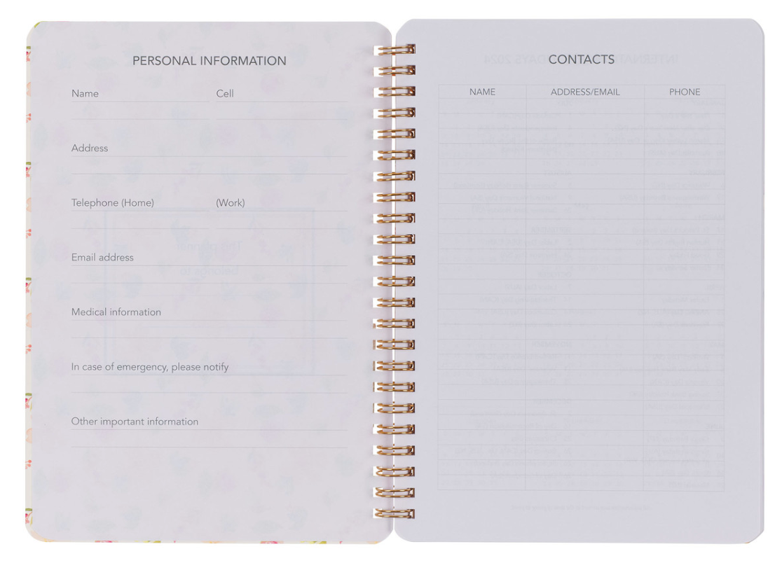 2024 Be Still and Know Wirebound Weekly Planner Psalm 46:10