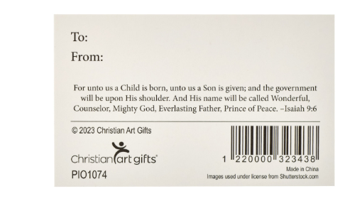A Child is Born Christmas Pass Around Card Set Isaiah 9:6