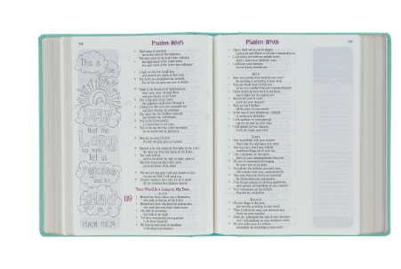 Teal Butterfly Hardcover My Creative Bible for Girls