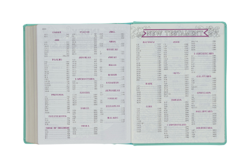 Teal Butterfly Hardcover My Creative Bible for Girls