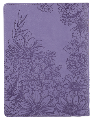 Find Peace Purple Faux Leather Devotional