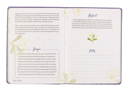 Find Peace Purple Faux Leather Devotional