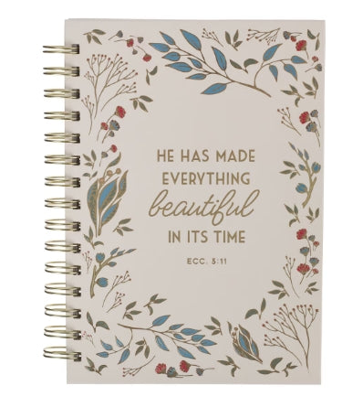 Everything Beautiful in Its Time Spiral Journal - Ecclesiastes 3:11