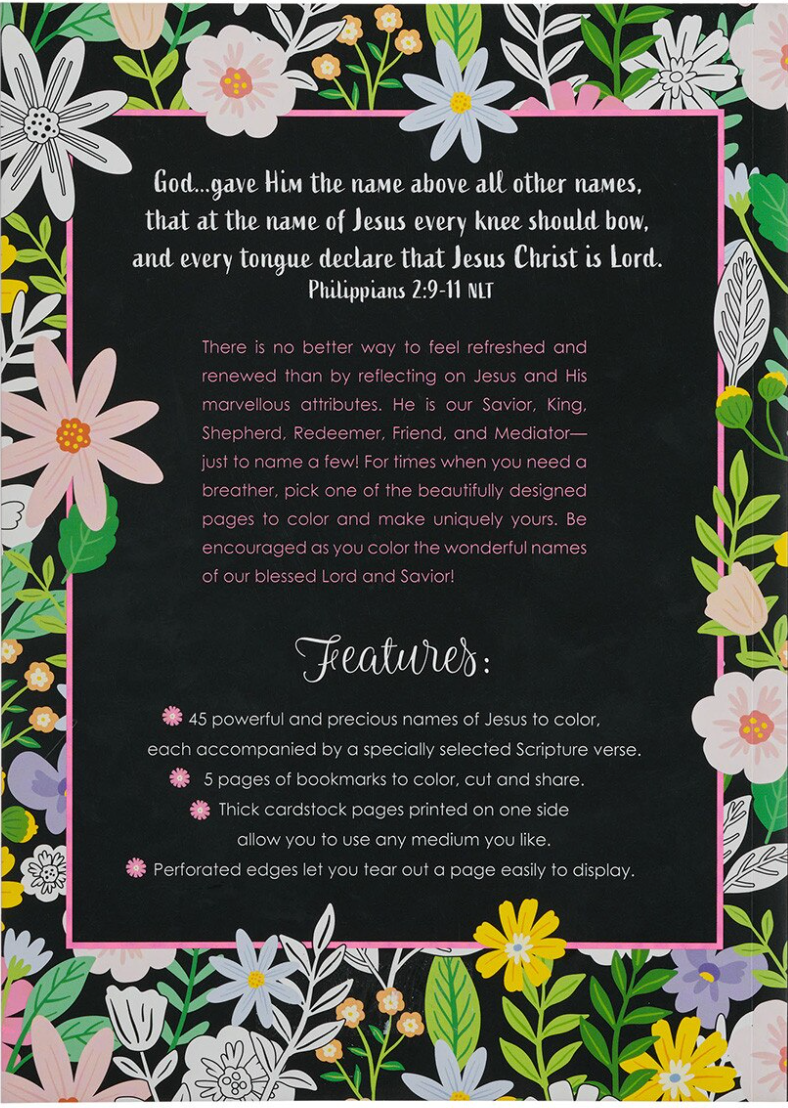 The Names of Jesus Coloring Book