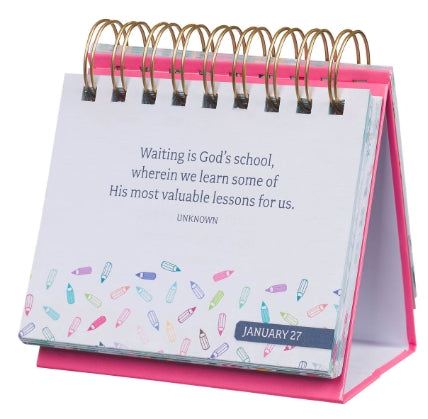 Blessings for a Great Teacher Perpetual Desktop Calendar