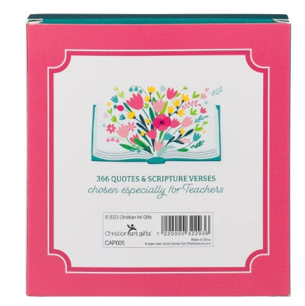 Blessings for a Great Teacher Perpetual Desktop Calendar