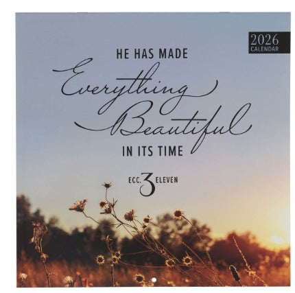 2026 Everything Beautiful Large Wall Calendar