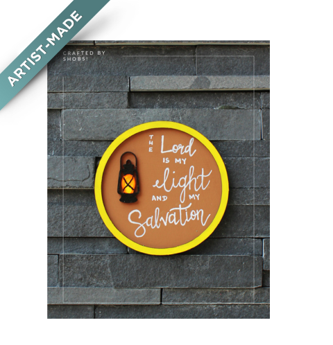Circle Design Fridge Magnet + Cotton Apron John 1:16 Bundle