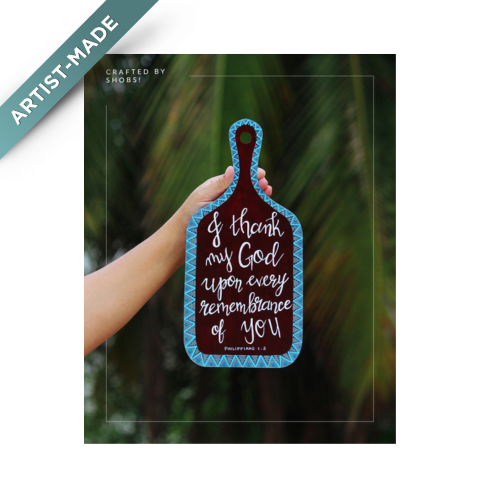 Chopping Board Design Wall Hanging by Crafted by Shobs