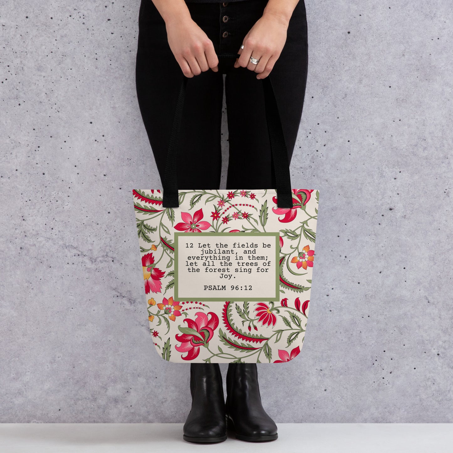 Psalm 96:12 Tote Bag