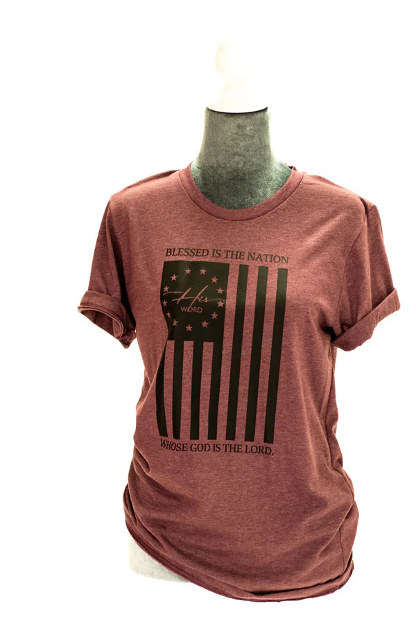 Blessed Is The Nation Short Sleeve Tee