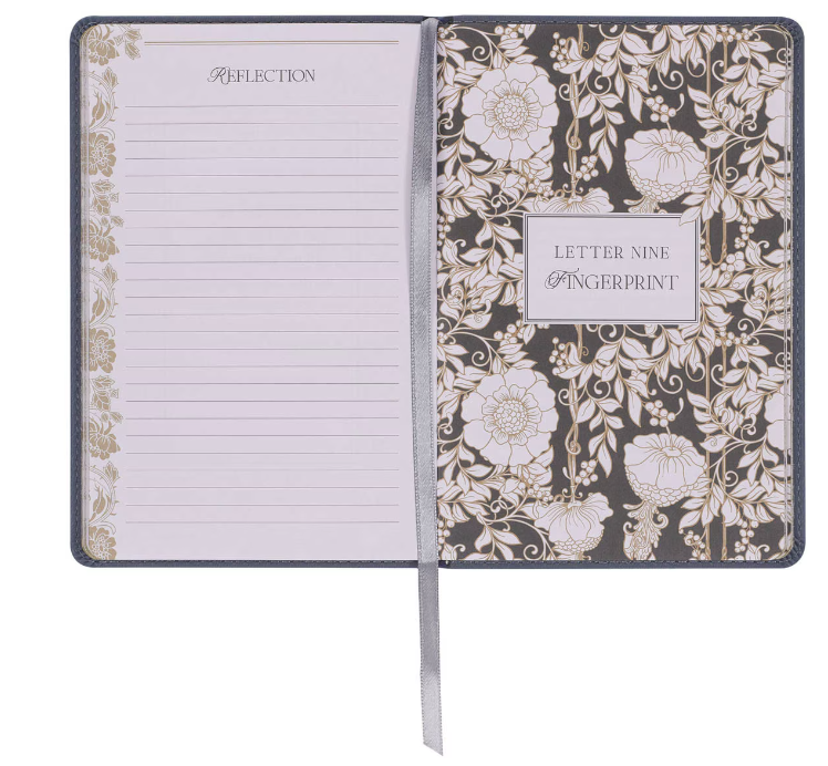 Letters to Grief Slate Gray Faux Leather Gift Book