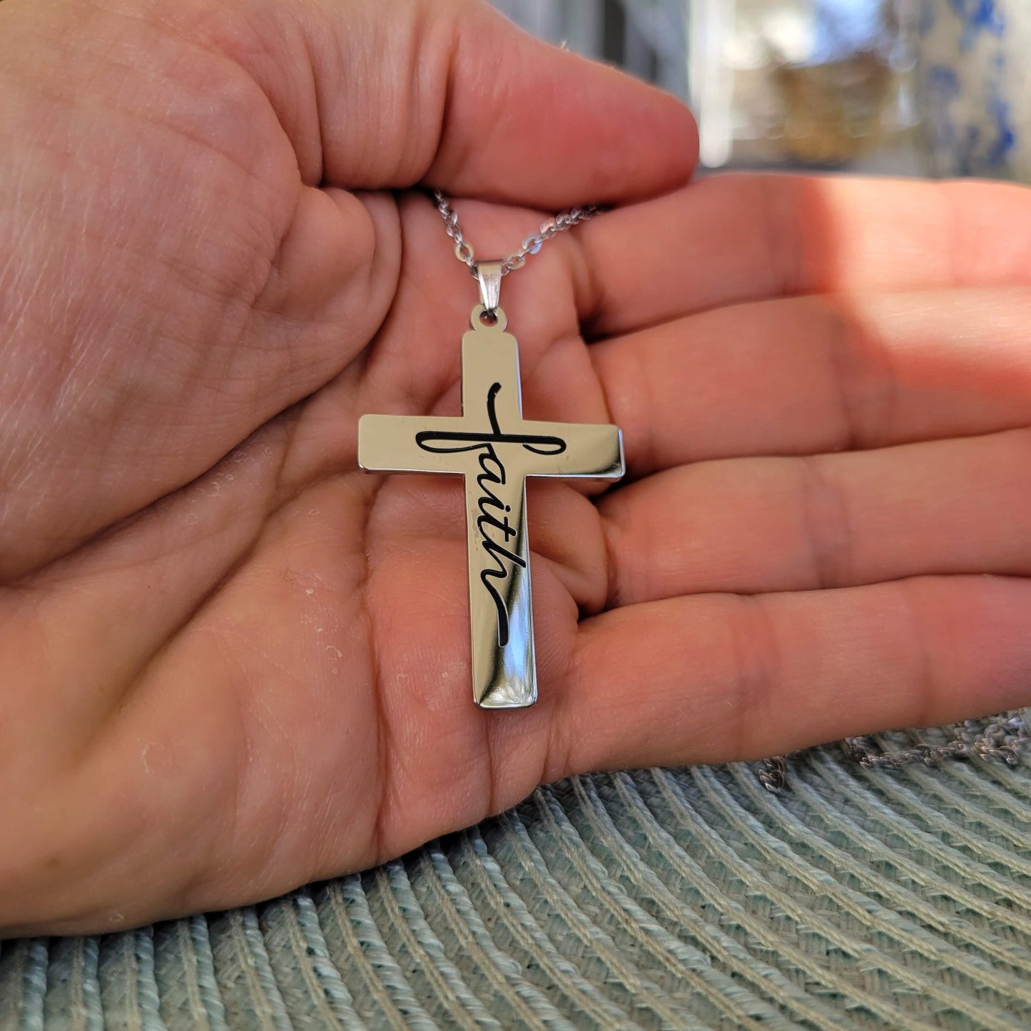 Faith Inside Cross Necklace