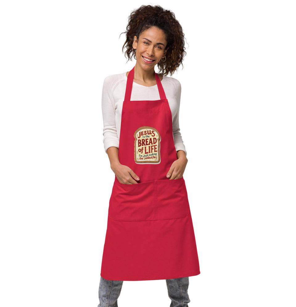 Jesus is the Bread of Life Organic Cotton Apron