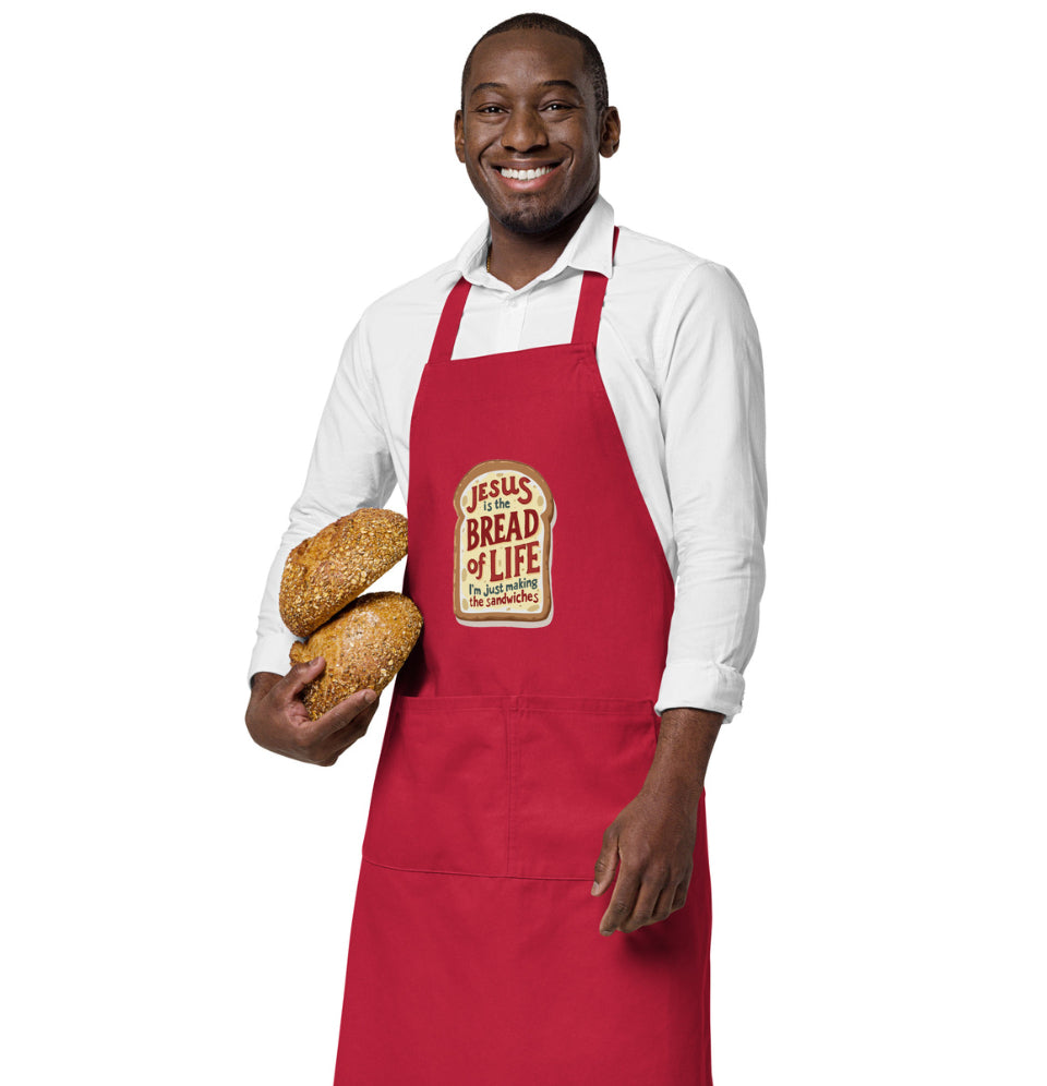 Jesus is the Bread of Life Organic Cotton Apron