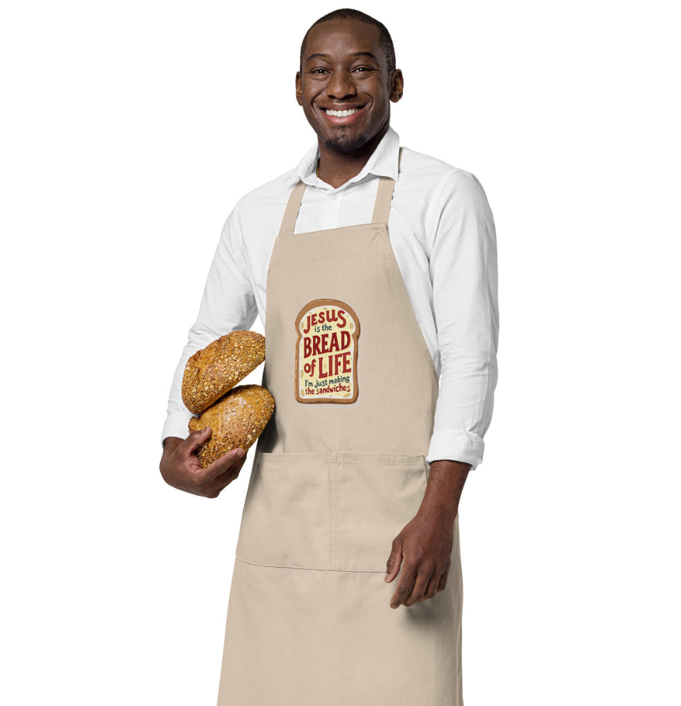 Jesus is the Bread of Life Organic Cotton Apron