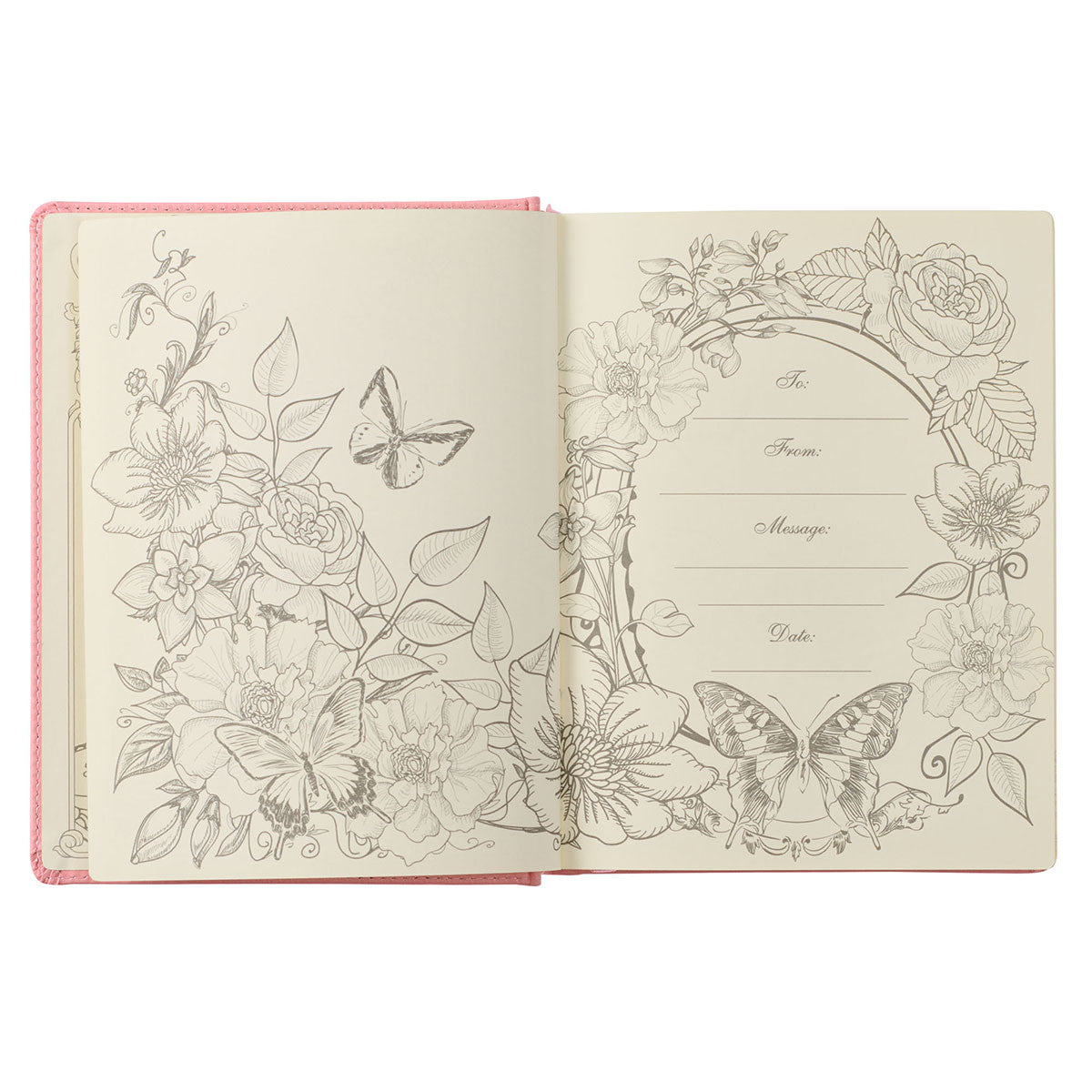 Pink Hardcover Faux Leather My Promise Bible